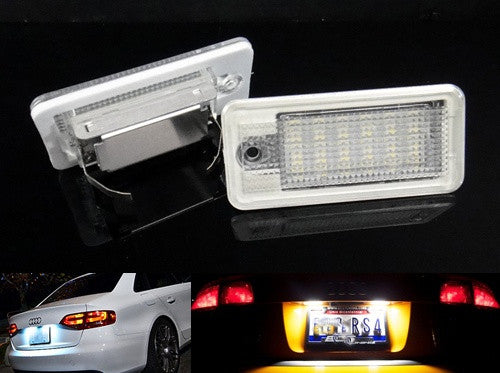 audi a3 8p led number plate light