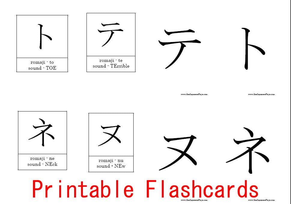 Katakana The Basics Of Japanese