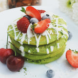 Matcha Protein Pancakes by @maikenf