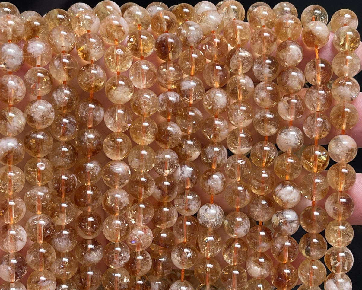 Clear Quartz Smooth Round Beads Full Strand 15.5 inches 6mm, 8mm, 10mm,  12mm,14mm, GRN202 - BeadsCreation4u