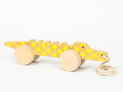 wooden alligator toy