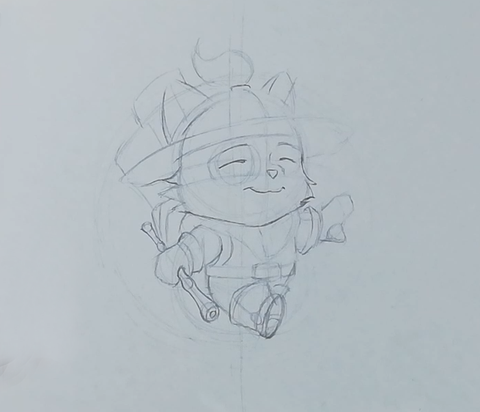 How To Draw Teemo - League Of Legends - Drawing Of Teemo From League Of Legends Step 13