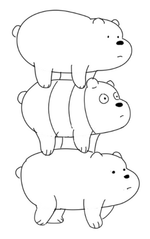 Step By Step Drawing For Beginners: How To Draw We Bare Bears – Bellofy