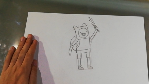  How To Draw Finn - Adventure Time Drawing Step By Step - Drawing The Diamond Shaped Sword