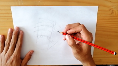 Learn How To Draw Hands - Draw Circles And Add A Guideline For The Thumb