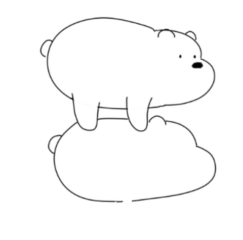 How To Draw We Bare Bears - Drawing The Body Of Panda