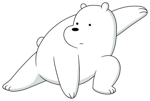 Step by Step Drawing for Beginners: How to Draw We Bare Bears - Ice Bear The Coolest Bear Alive