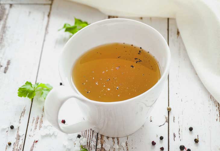 Bone broth - Collagen-rich foods