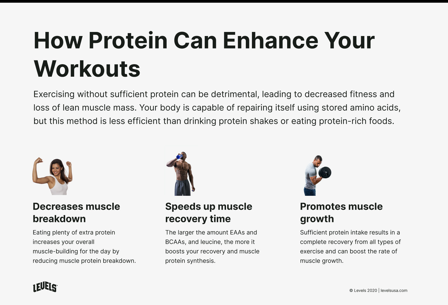 Benefits of Protein For Workouts - Infographic