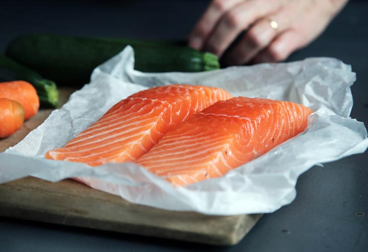 Wild salmon - Collagen-rich foods