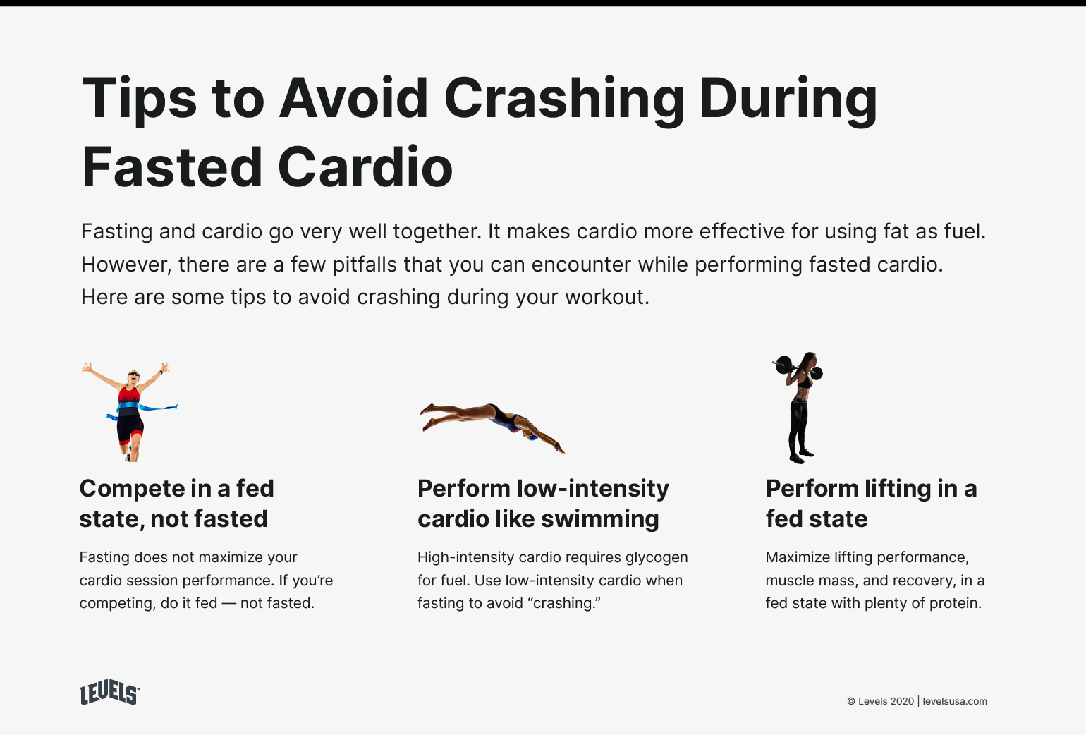 Tips to Avoid Crashing During Fasted Cardio - Infographic