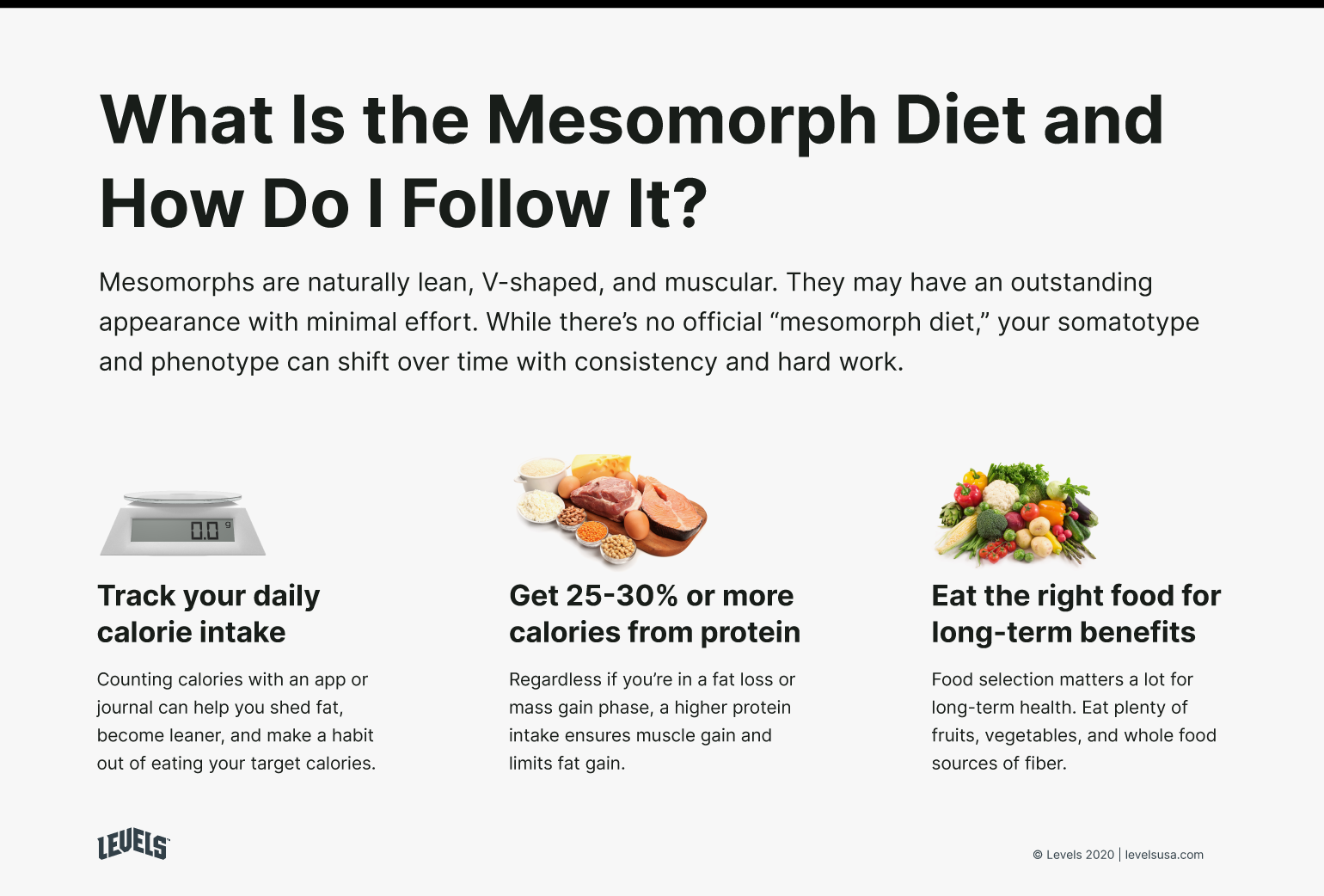 What is the Mesomorph Diet - Infographic