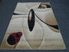 New Contemporary Brown and Beige Circles Area Rugs, different sizes