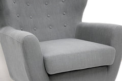 Baxton Studio Lombardi Linen Modern Club Chair Imtinanz