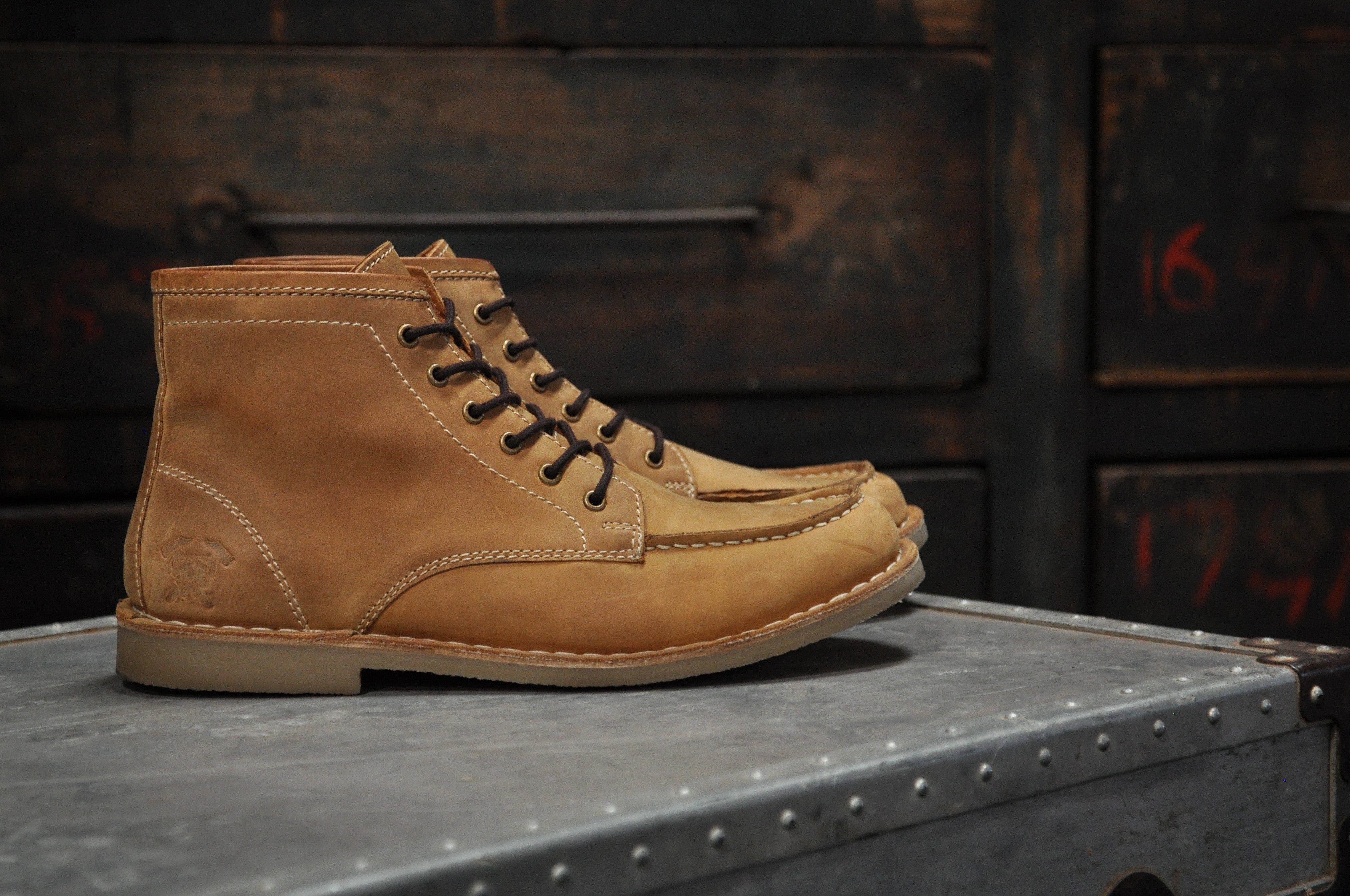 Classic Work Boot - The Cooper | Crazy Horse Tan Leather - Hound and ...