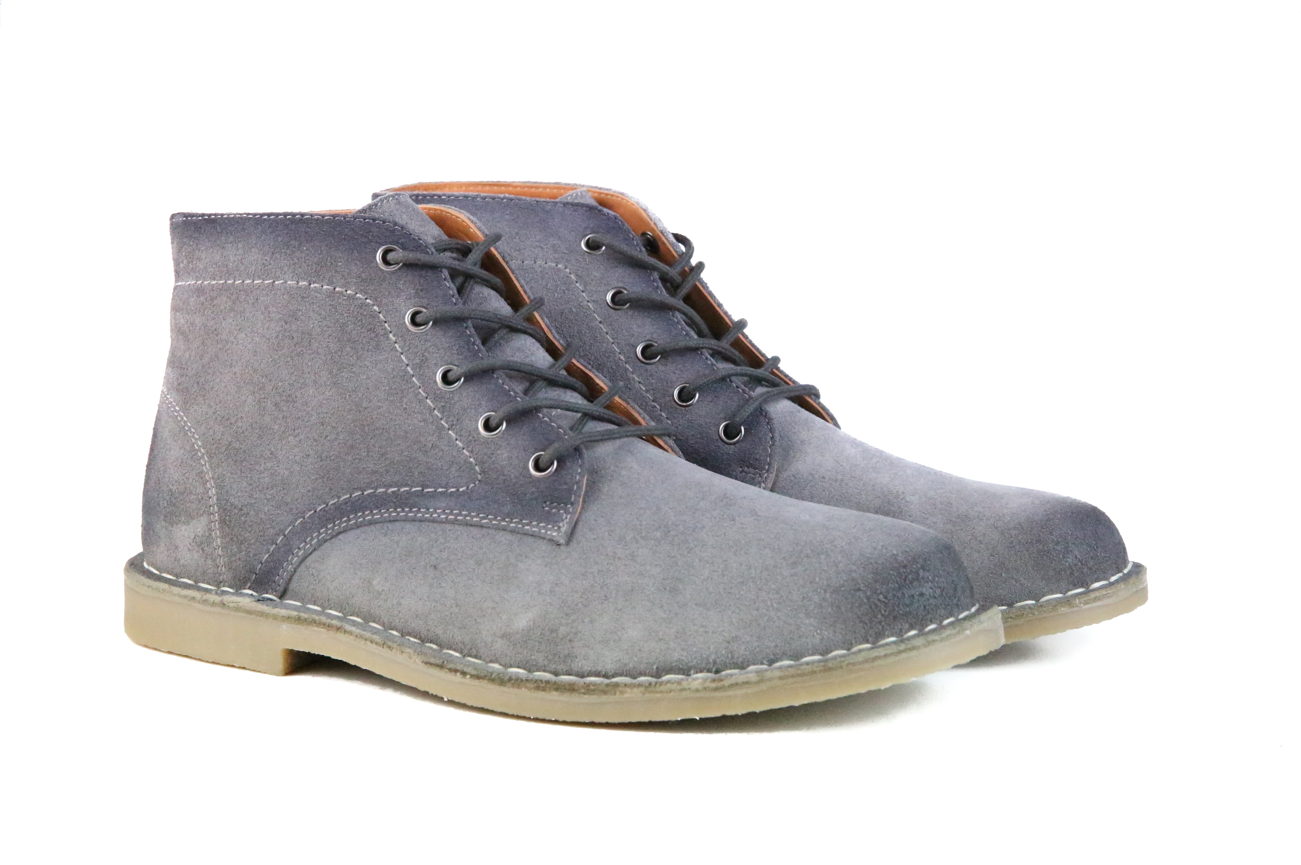 Desert Boot - The Grover Mens Boot | Burnished Grey Suede - Hound and ...