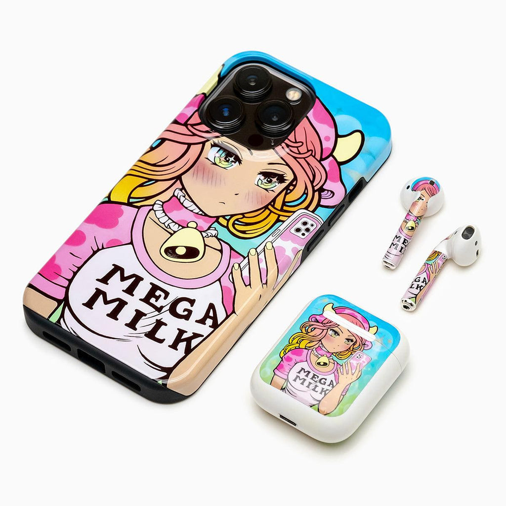 Megamilk iPhone Case and Airpods skins