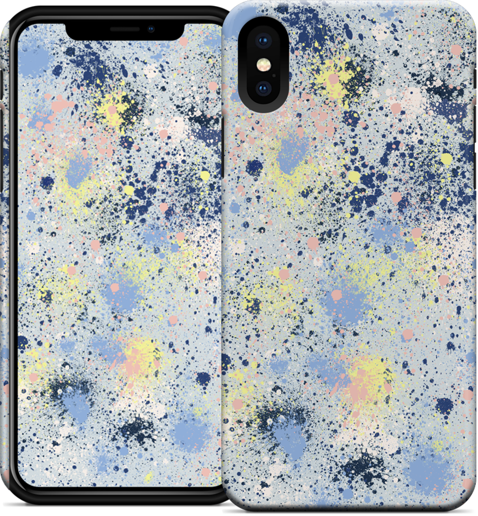 Ink Dust Blue Texture iPhone Case