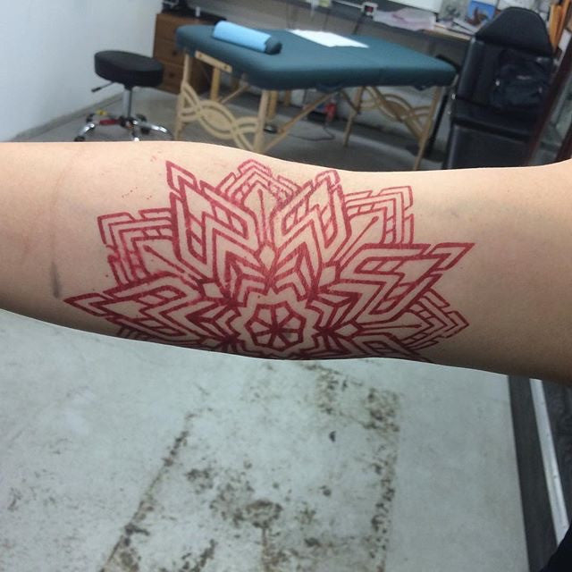 Red Stencil Paper 100 Roll S8 Tattoo 5564