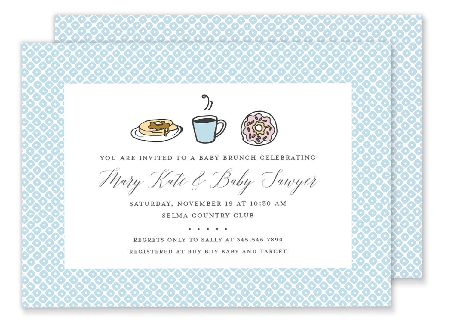 Featured image of post Brunch Baby Shower Invitations Choose from 415 editable designs