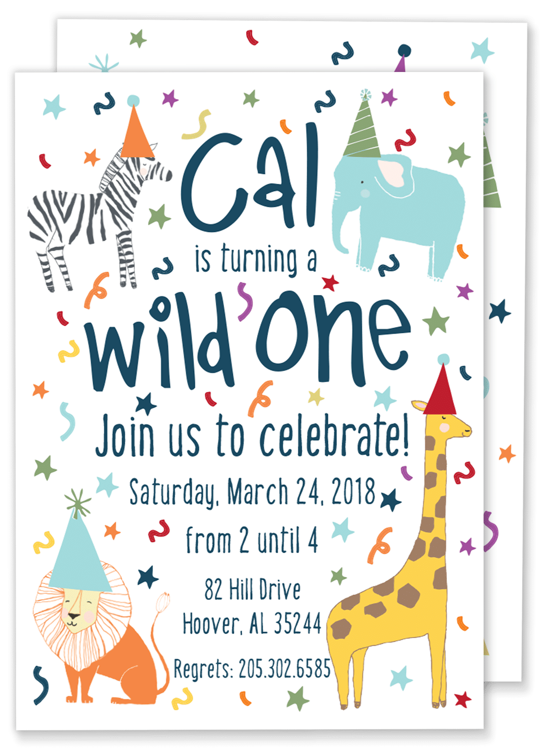 Wild One Birthday Invitation – Gilm Press
