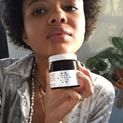 Poppy Okotcha with Flourish Totally Nourishing Hair Butter