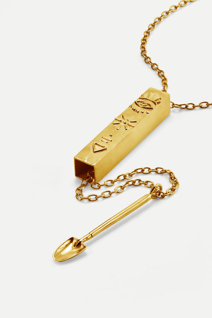 Spoon Necklace - Gold Plated