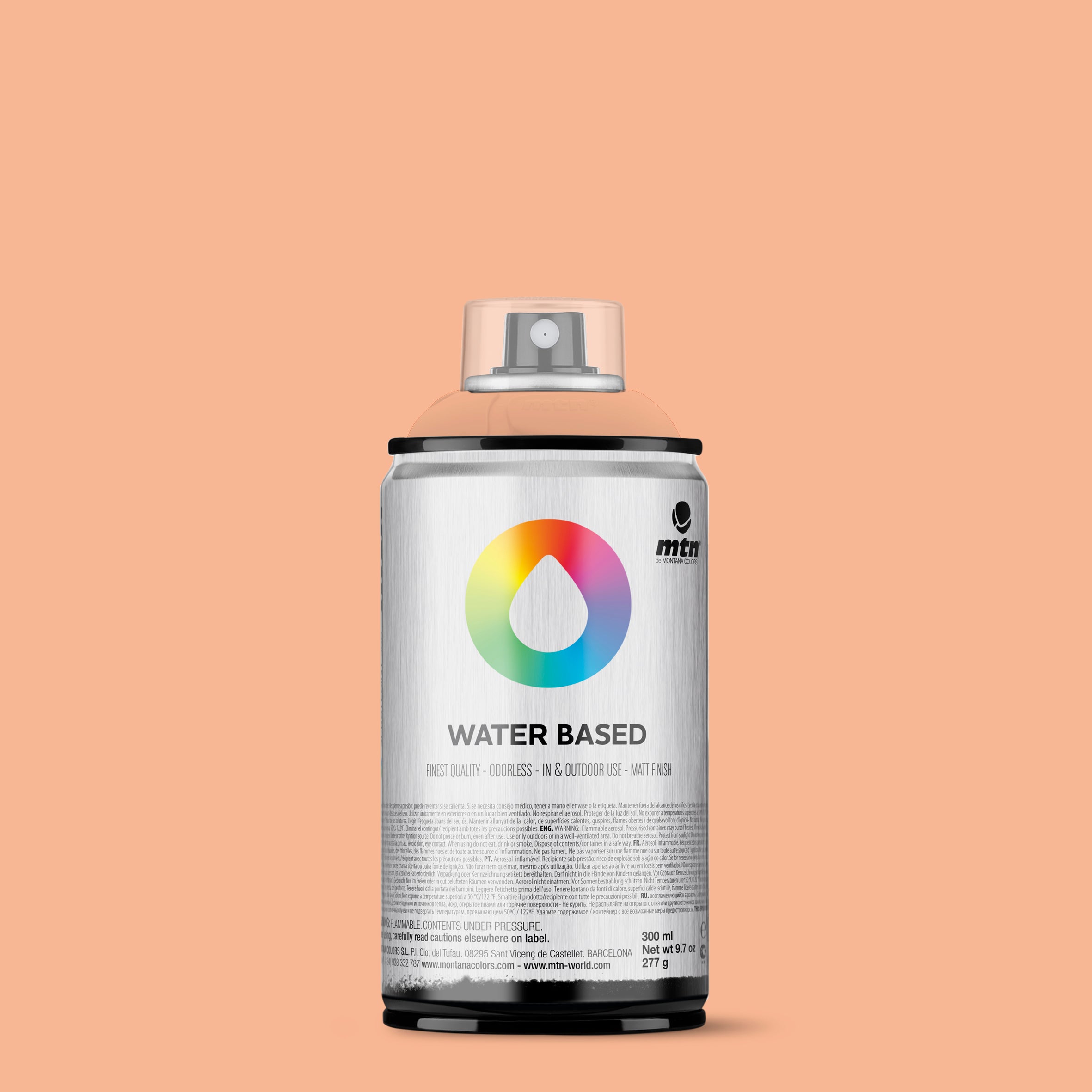 MTN Water Based 300 Spray Paint - Semi-Transparent Black