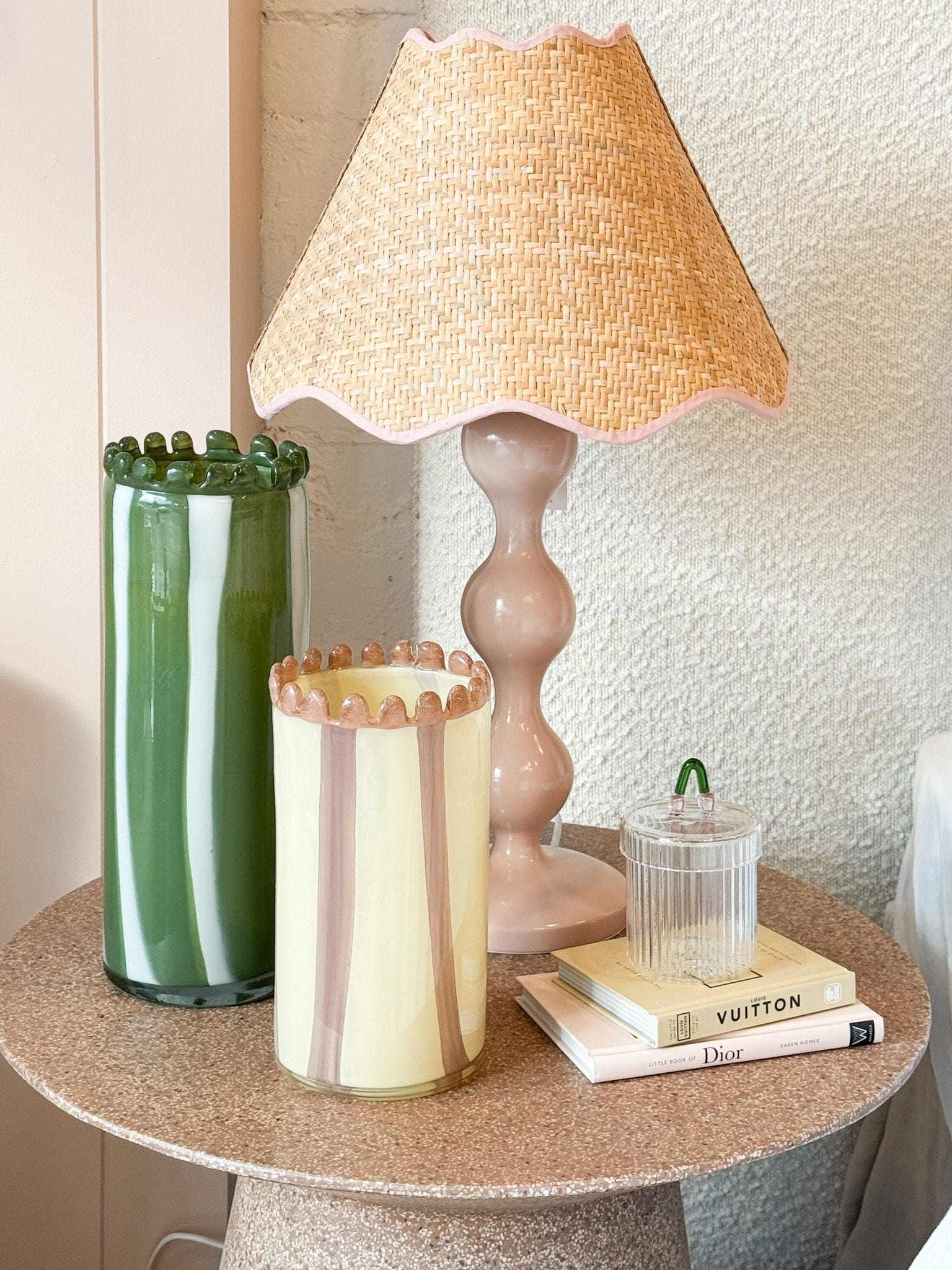 Vienna Glass Vase, Large - Green