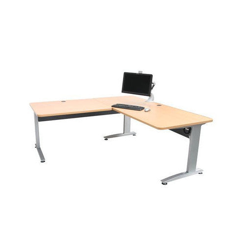 Conset 501 16 L Shape Adjustable Electric Standing Desk Package