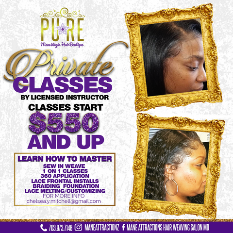 Frontal Net Weave Classes Mane Girl Pure Virgin Hair