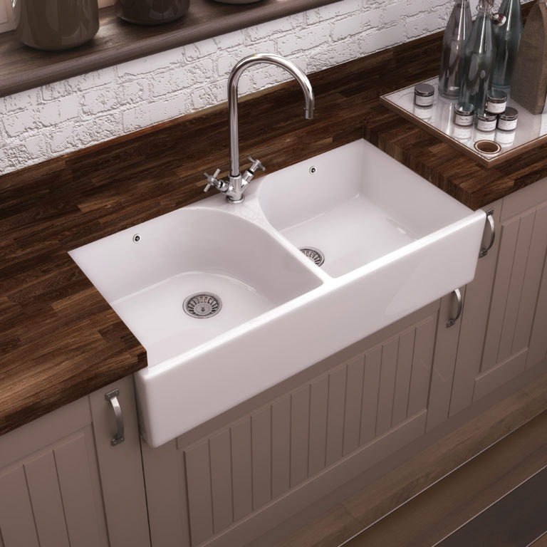 Double Belfast Fireclay Kitchen Sink