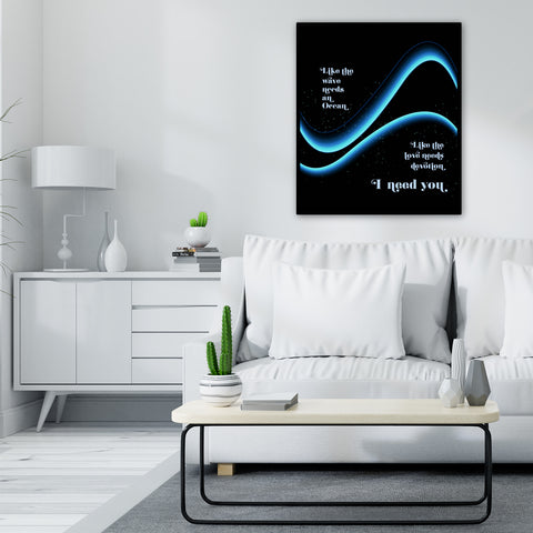 I Need You by Armin Van Buuren - Classic Rock Song Lyric Music Art Print, Poster, Canvas or Plaque