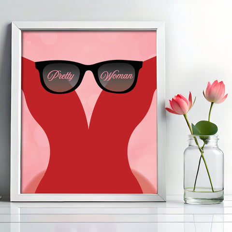 Pretty Woman by Roy Orbison Song Lyrics Art Poster