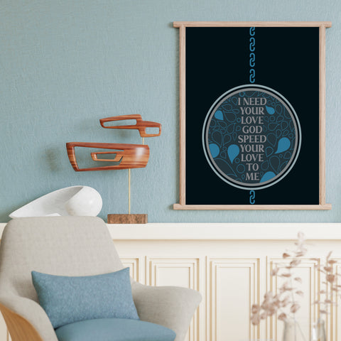 Unchained Melody by the Righteous Brothers - Love Song Lyric Art Print Wall decor