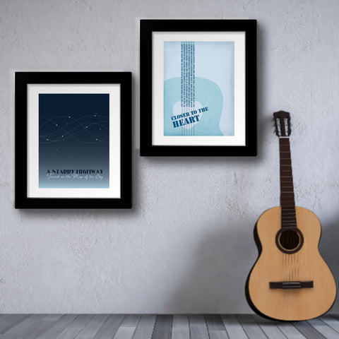Dreamline Song by Rush - Lyrically Inspired Classic Rock Music Print