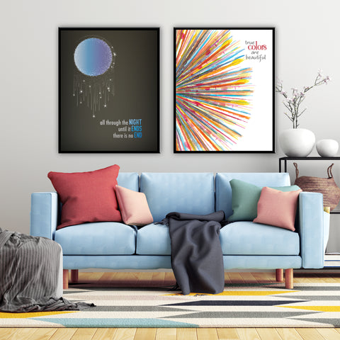 All Through the Night by Cyndi Lauper Song Lyric Art Print