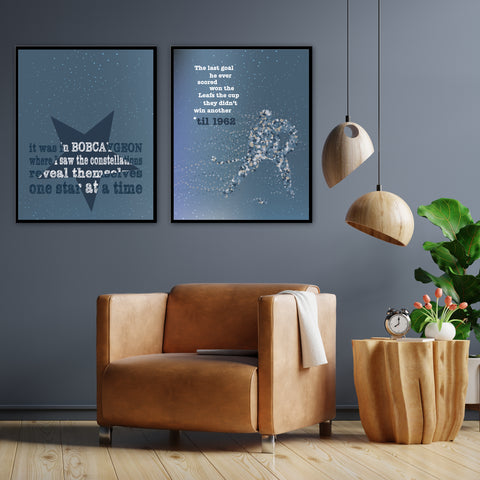 Song Lyric Inspired Classic Rock Wall Art Print - Bobcaygeon by the Tragically Hip