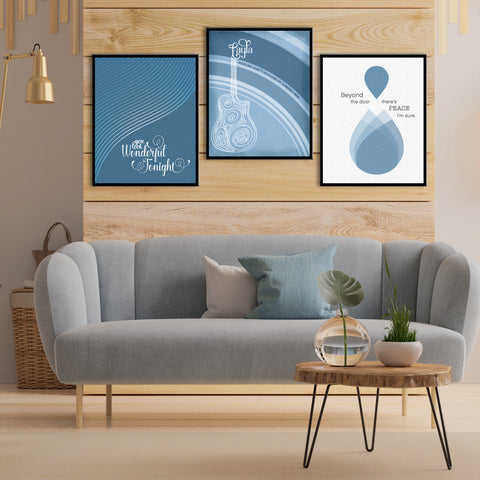 Tears in Heaven by Eric Clapton - Song Lyrics Inspired Wall Art
