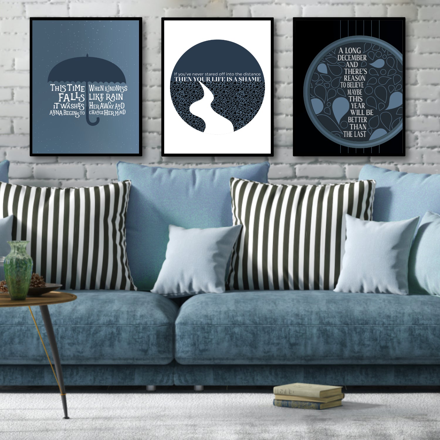 Counting Crows Mrs Potters Lullaby - Song Lyrics Wall Art Print - Counting Crows Music