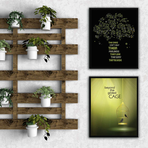 The Trees by Rush - Song Lyric Wall Art Print Classic Rock Music