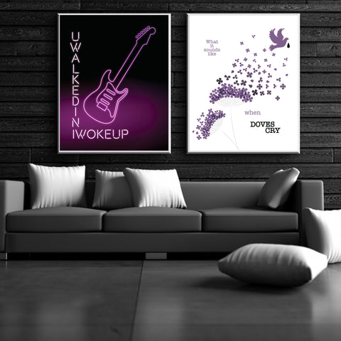 U Got the Look by Prince Song Lyric Wall Art Print or Poster Music gift