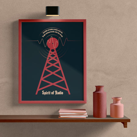 Spirit of Radio by Rush - Lyrically Inspired Classic Rock Music Poster, Print Canvas or Plaque