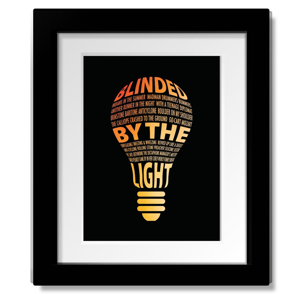 Blinded by the Light by Manfred Mann - 70s Rock Music – Song Lyrics Art