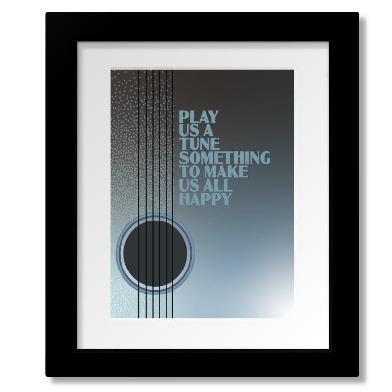 Music Memorabilia Song Lyric Art Poster - Dear Mr Fantasy by Traffic