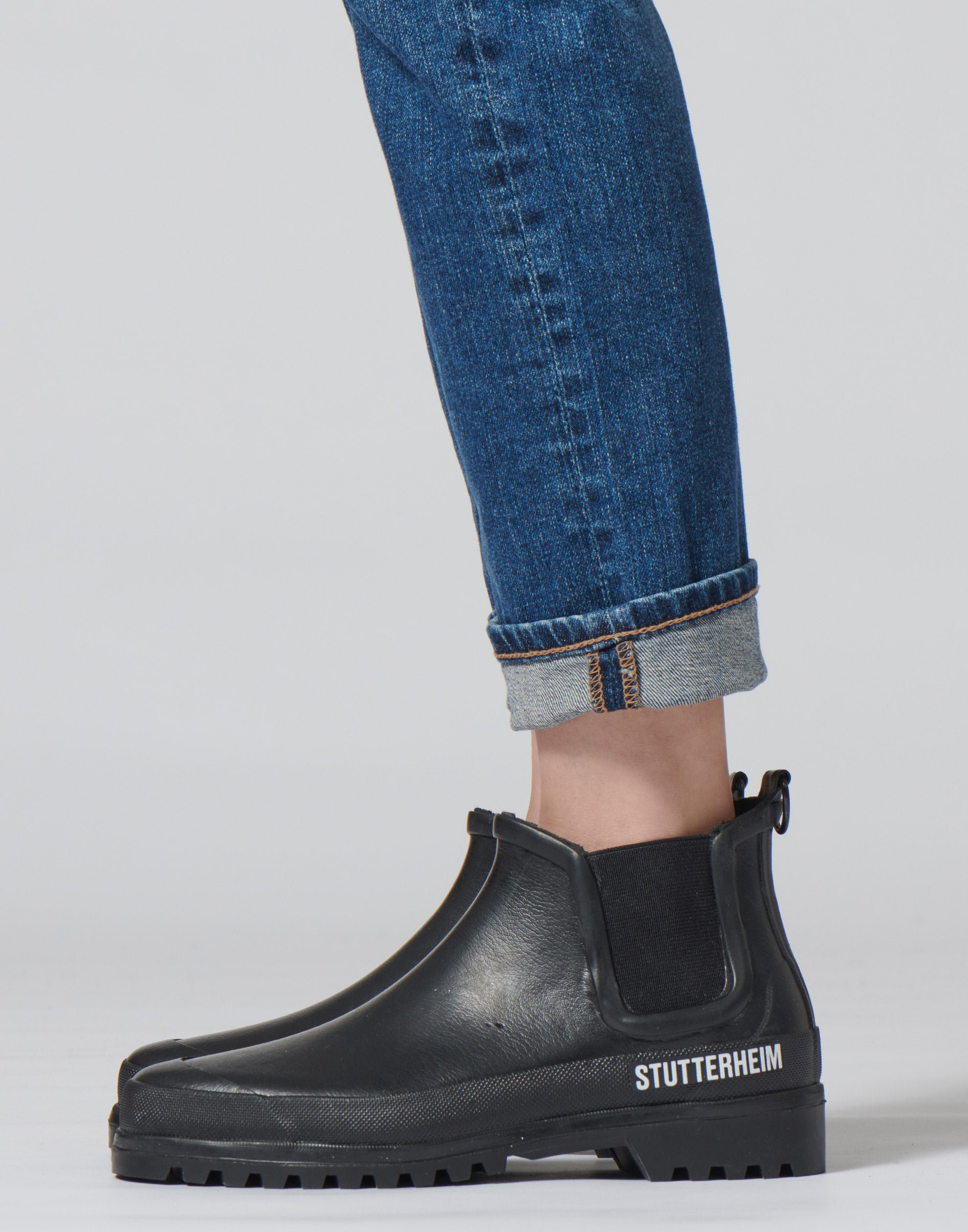 Shop Stutterheim Rain Boots Online | Black Chelsea Rainwalker Boots ...