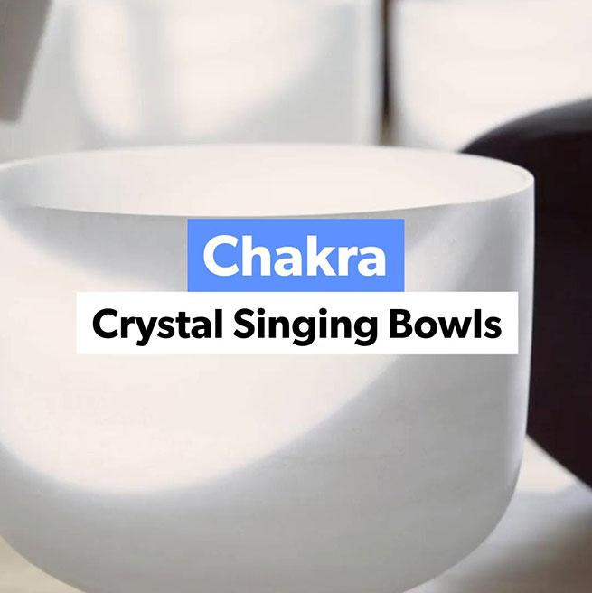 Chakra Tuned Crystal Singing Bowls 7 Notes For 7 Chakras 6 Lynx Sound Healing