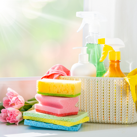 How do pollutants in cleaning products affect your skin?