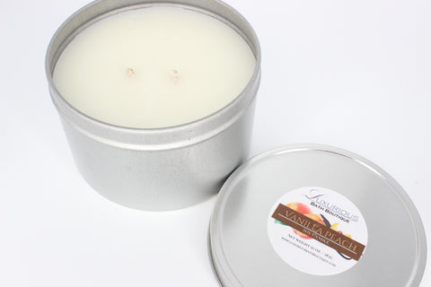 Vanilla Peach Soy Candle by Beauty Mixtress 