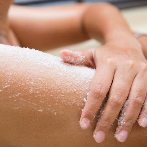 Scrubbing too much or too hard can cause dry skin